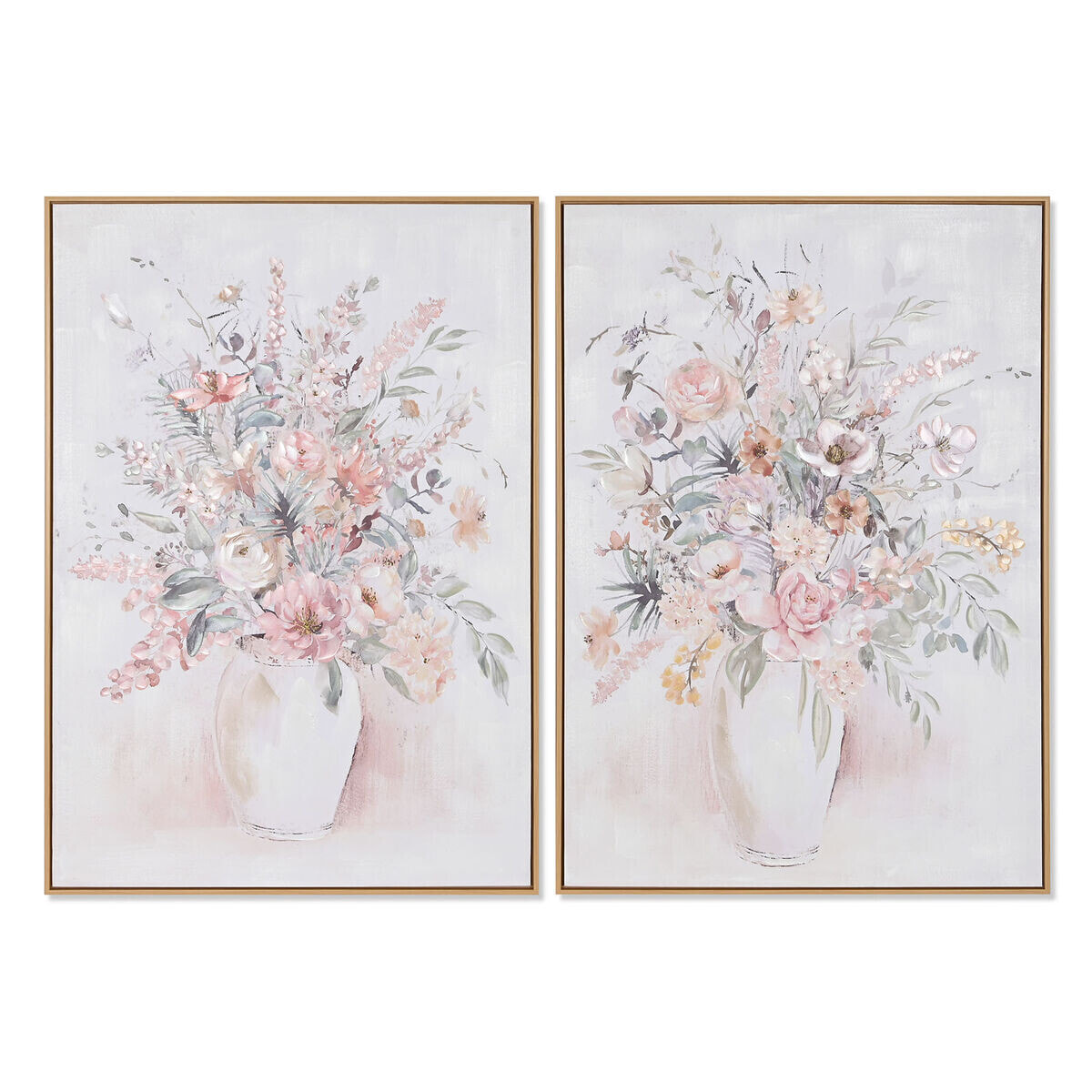 Картина Home ESPRIT Shabby Chic Ваза для цветов 70 x 3,5 x 100 cm (2 штук)