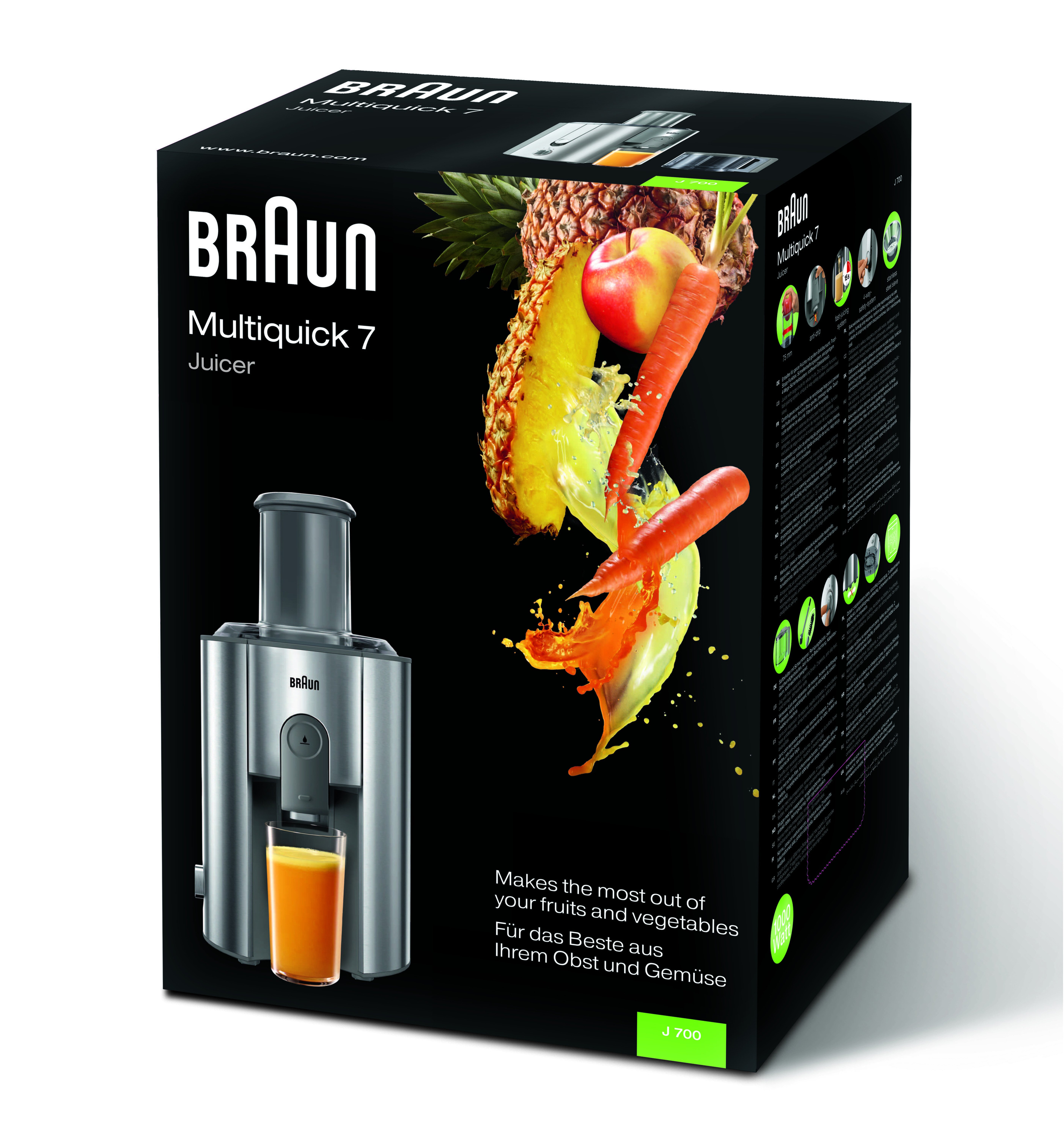 Соковыжималка Braun Multiquick 7 J 700 1000 Вт