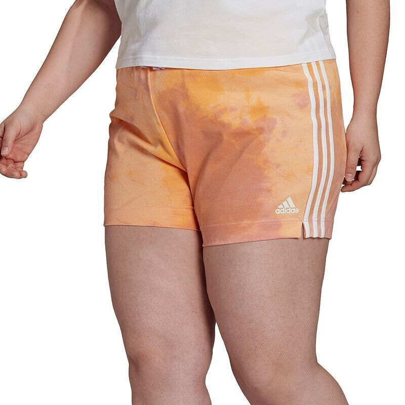 adidas 280412 Plus Size Three-Stripe Shorts, Size 1Extra-Large