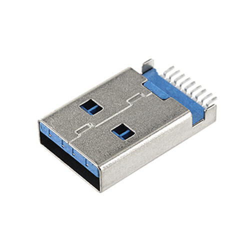 Econ Connect U3SAMT - USB 3.0 - Blue - Copper - Nickel - SPCC - 500 V - 30 m? - 1.5 A