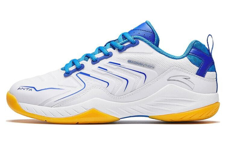 ANTA Badminton Shoes Men Low-Top White/Blue