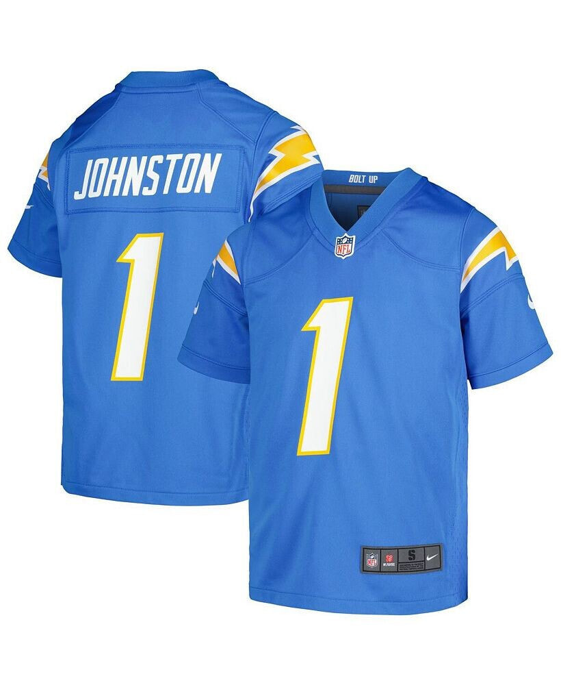 Nike big Boys Quentin Johnston Powder Blue Los Angeles Chargers Game Jersey
