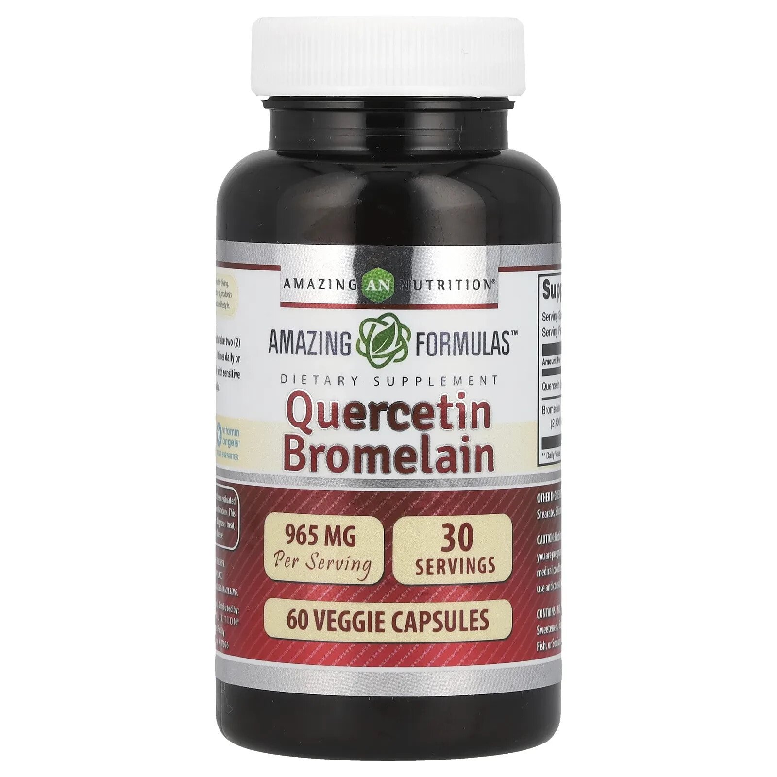 Quercetin Bromelain, 965 mg, 120 Veggie Capsules (482 mg Per Capsule)