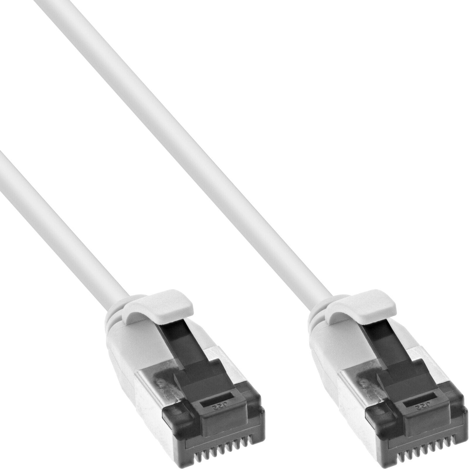 Patch cable slim - U/FTP - Cat.8.1 - TPE halogen-free - white 10m