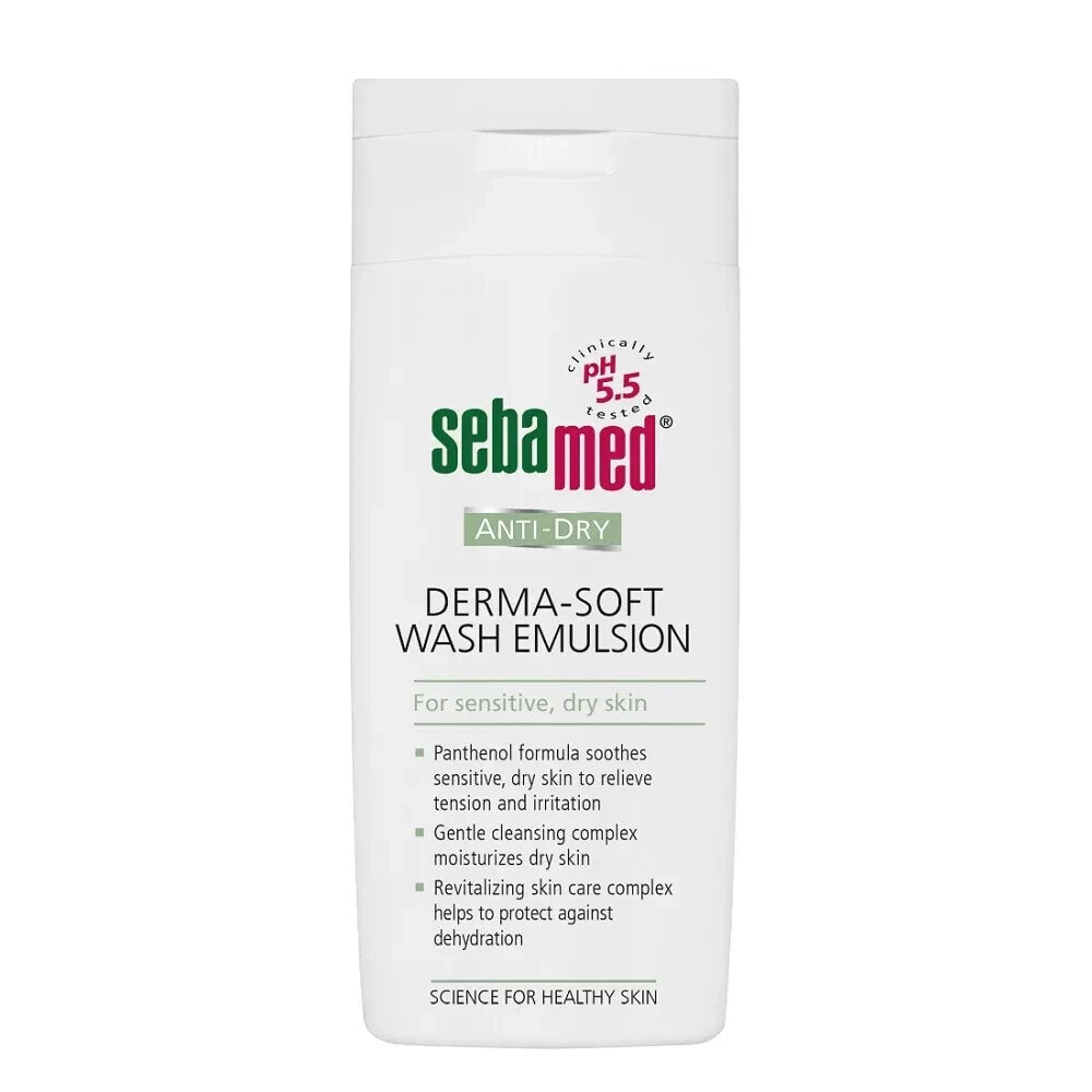 Средство для душа SEBAMED Wash lotion with phytosterols Anti-Dry (Derma-Soft Wash Emulsion) 200 ml