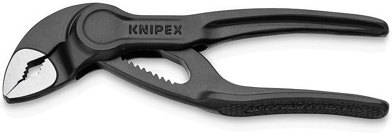 Переставные сантехнические клещи с фиксатором Knipex Cobra XS 87 00 100 BK