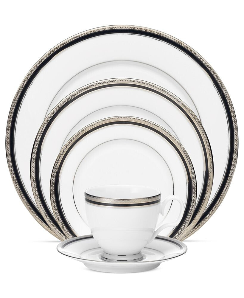 Noritake dinnerware, Austin Platinum 5 Piece Place Setting