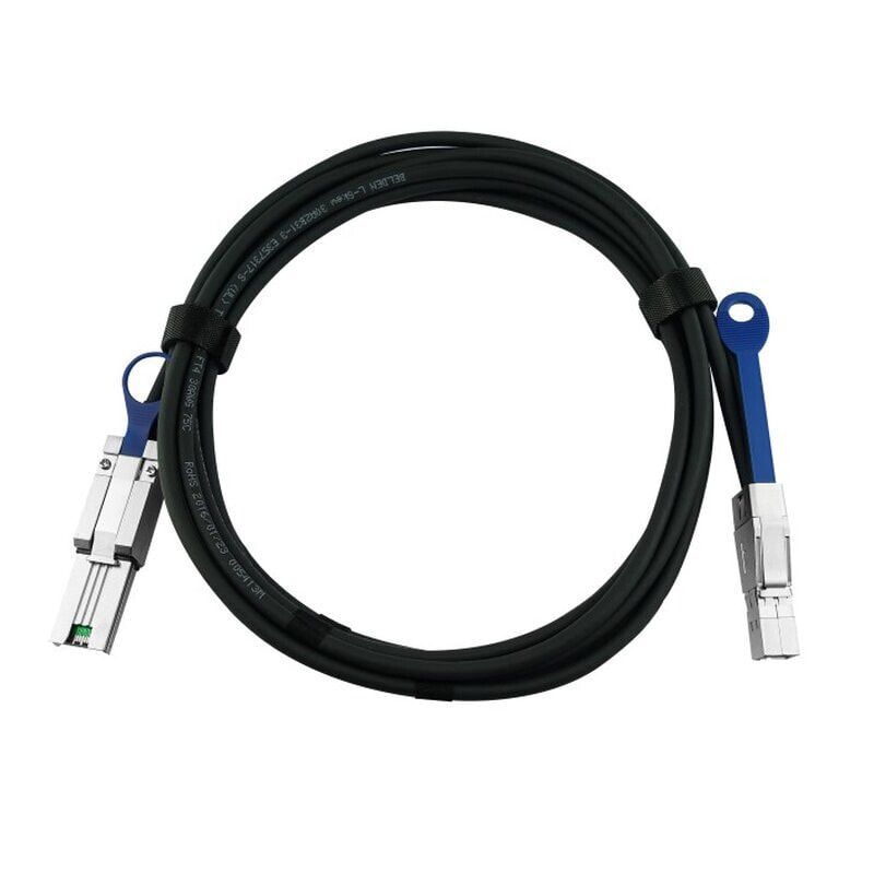 BlueOptics 470-AASD-BL - 2 m - MiniSAS-HD (SFF-8644) - MiniSAS-HD (SFF-8644) - Male/Male - Black - 6 Gbit/s