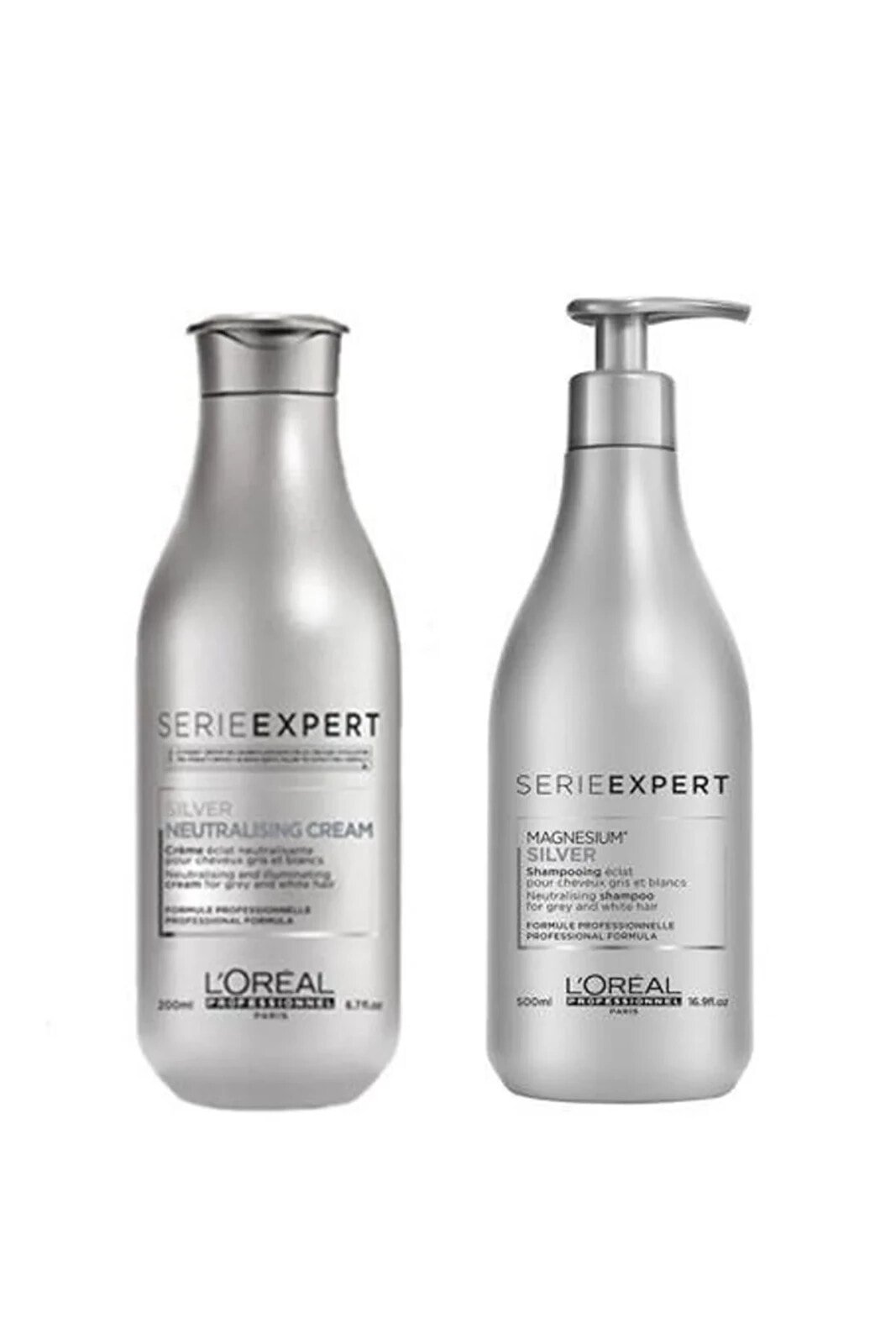 Loreal Magnesium Silver Şampuan 500 ml+Silver Neutralising Gümüş Krem 200 ml 558956116767