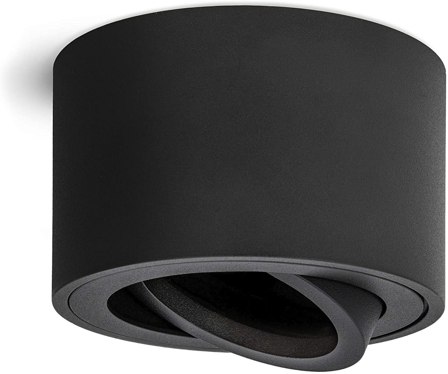 SMOL Плоский точечный светильник для поверхностного монтажа без шарнирных соединений в черном и белом цвете