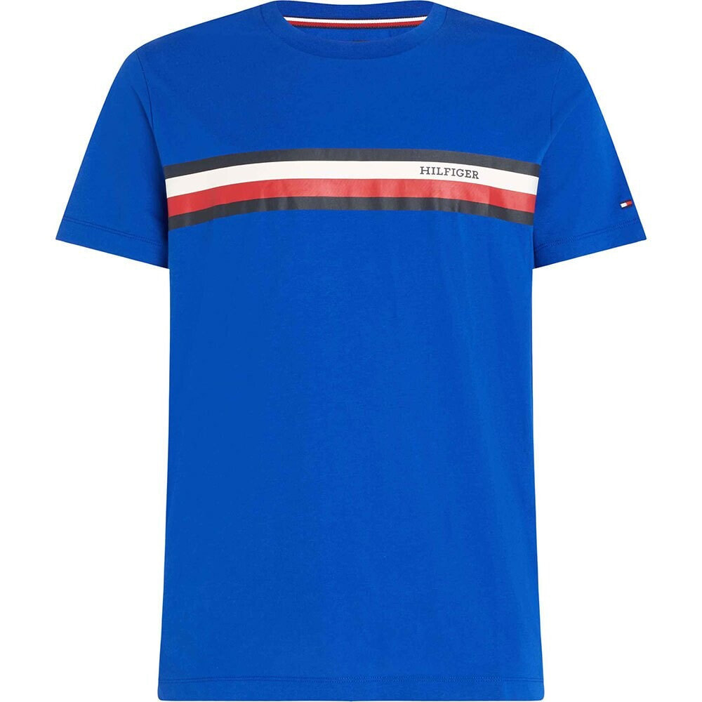 TOMMY HILFIGER Rwb Monotype Chest Stripe Short Sleeve T-Shirt
