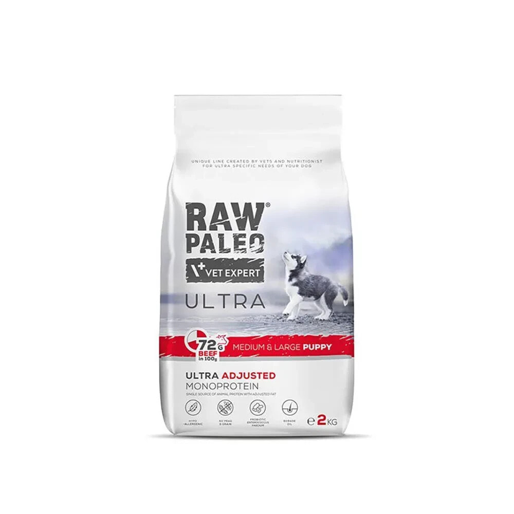 RAW PALEO Ultra medium & large beef dog food 2kg