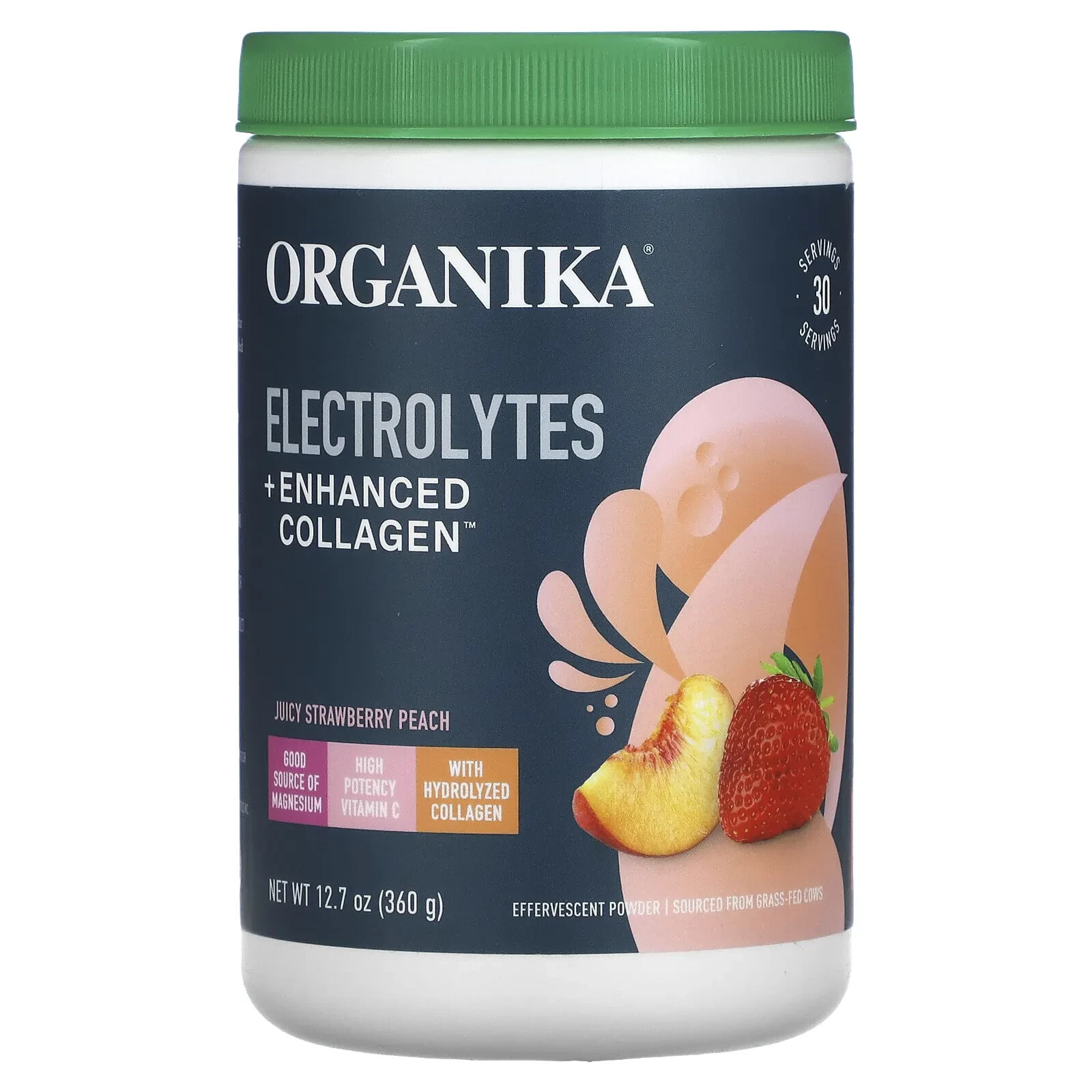Органика, Electrolytes + Enhanced Collagen, Wild Berry, 12.7 oz (360 g)