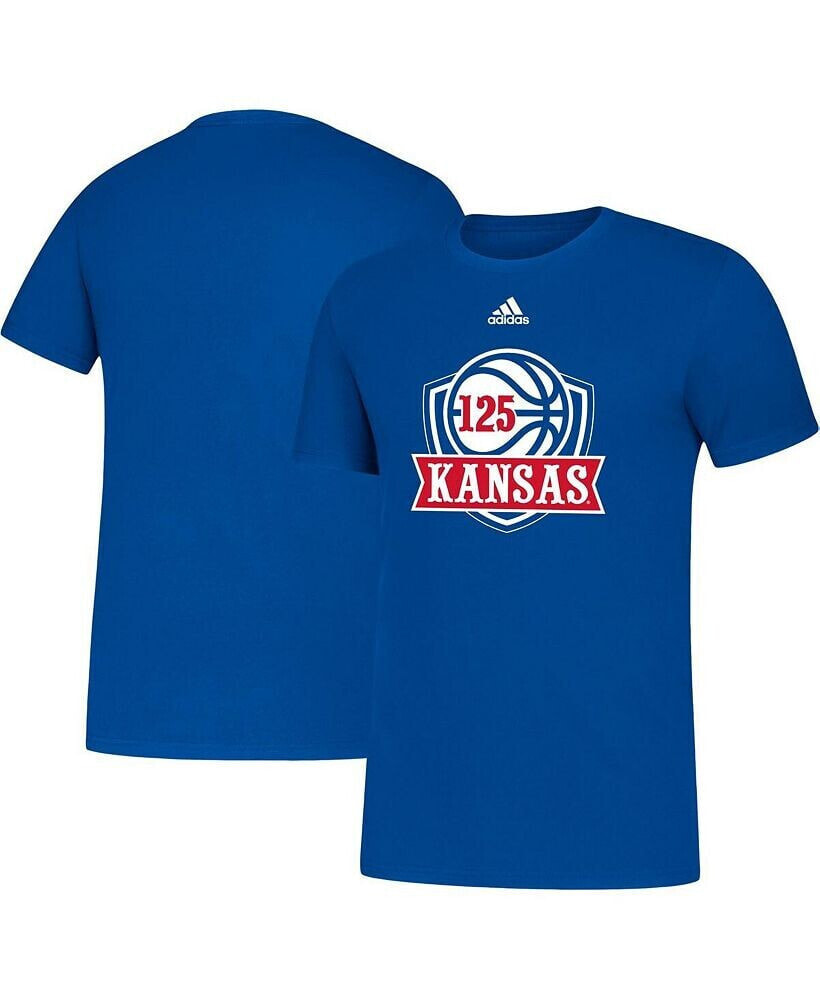 adidas men's Royal Kansas Jayhawks 125th Season Basketball Amplifier T-shirt