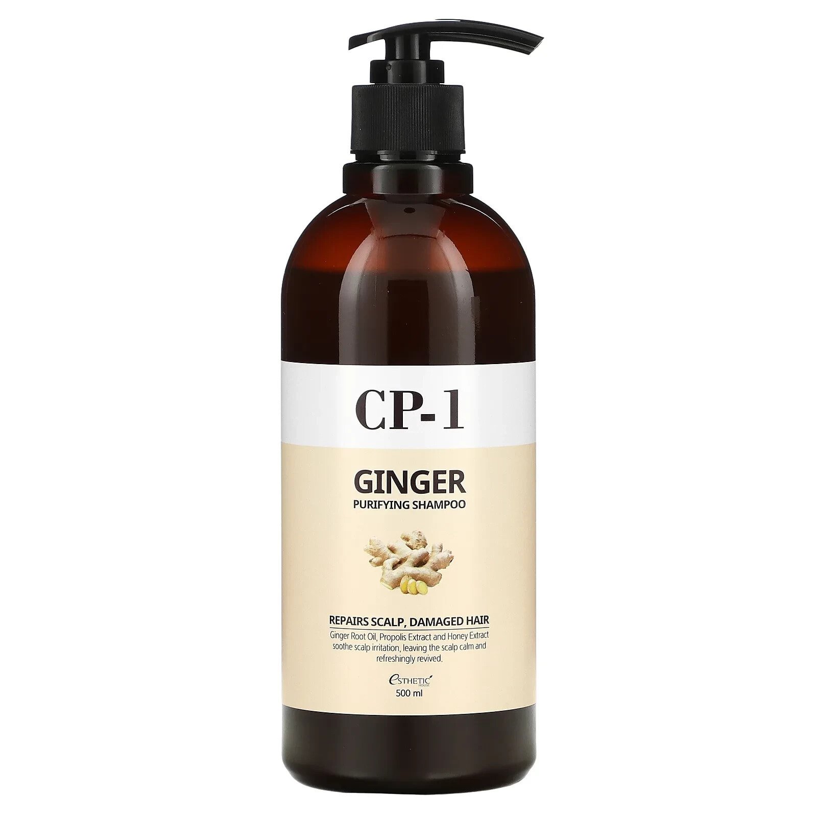 CP-1 Ginger Purifying Shampoo Восстанавливающий имбирный шампунь для волос и кожи головы 500 мл