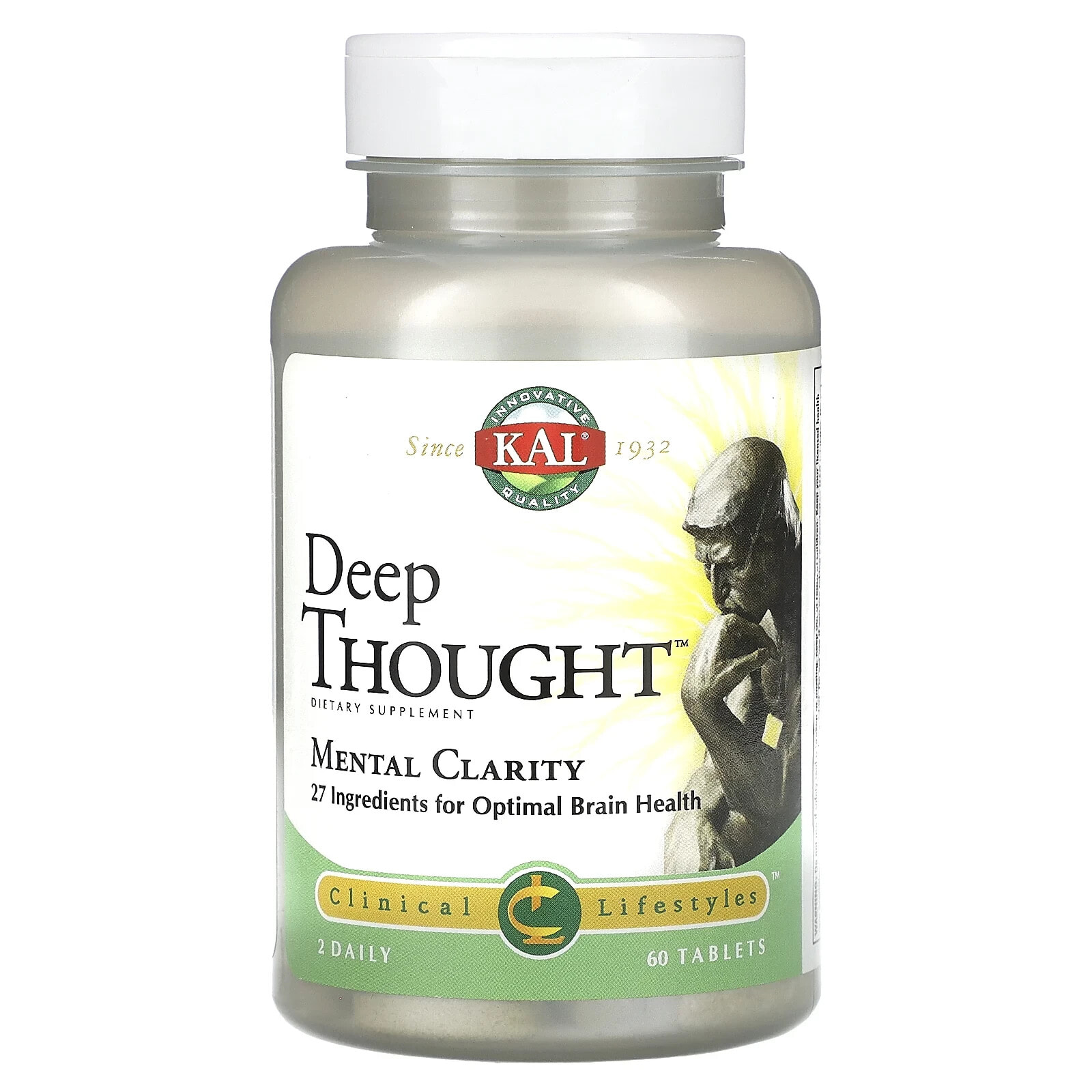 Deep Thought, Mental Clarity, 60 Tablets