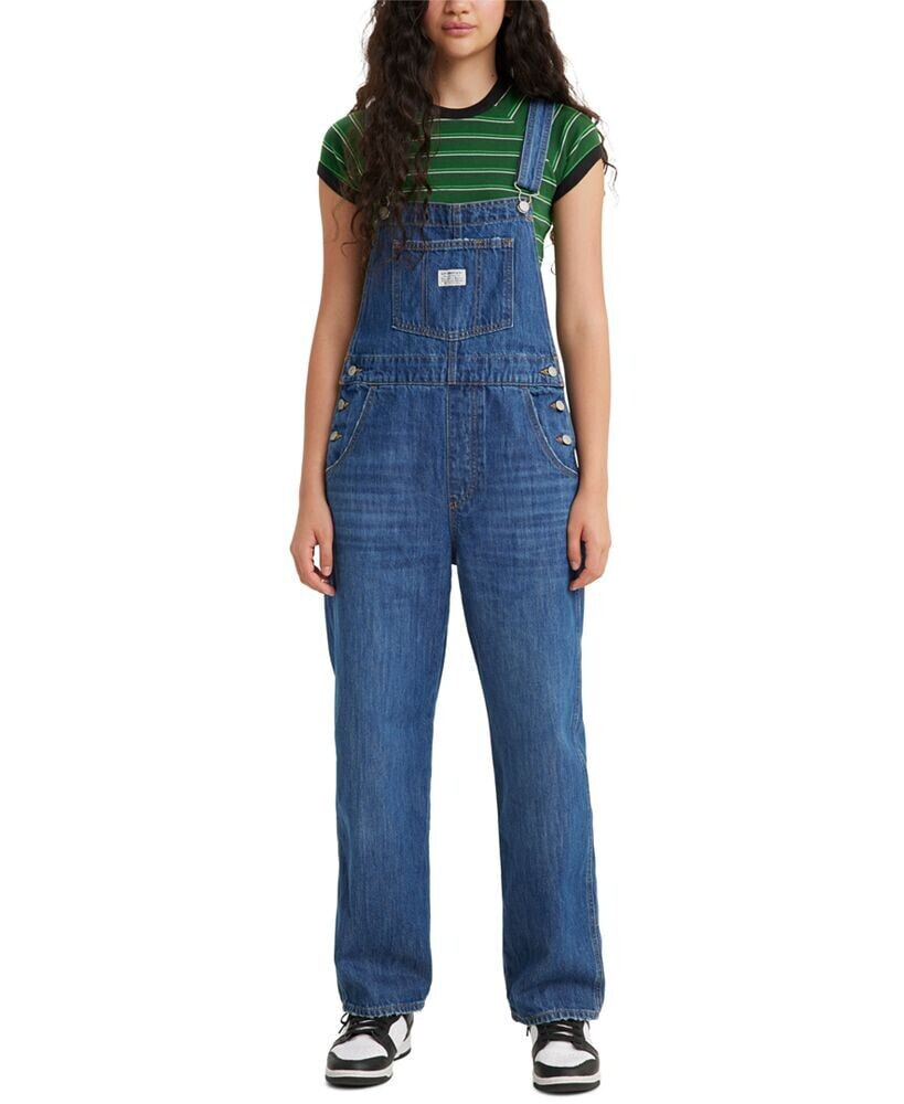 Levi's women's Vintage-Style Cotton Denim Overalls