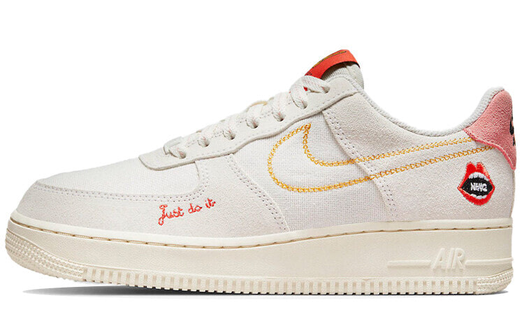 Nike Air Force 1 Low 防滑耐磨 低帮 板鞋 女款 白橙色 / Кроссовки Nike Air Force 1 Low DQ7656-100