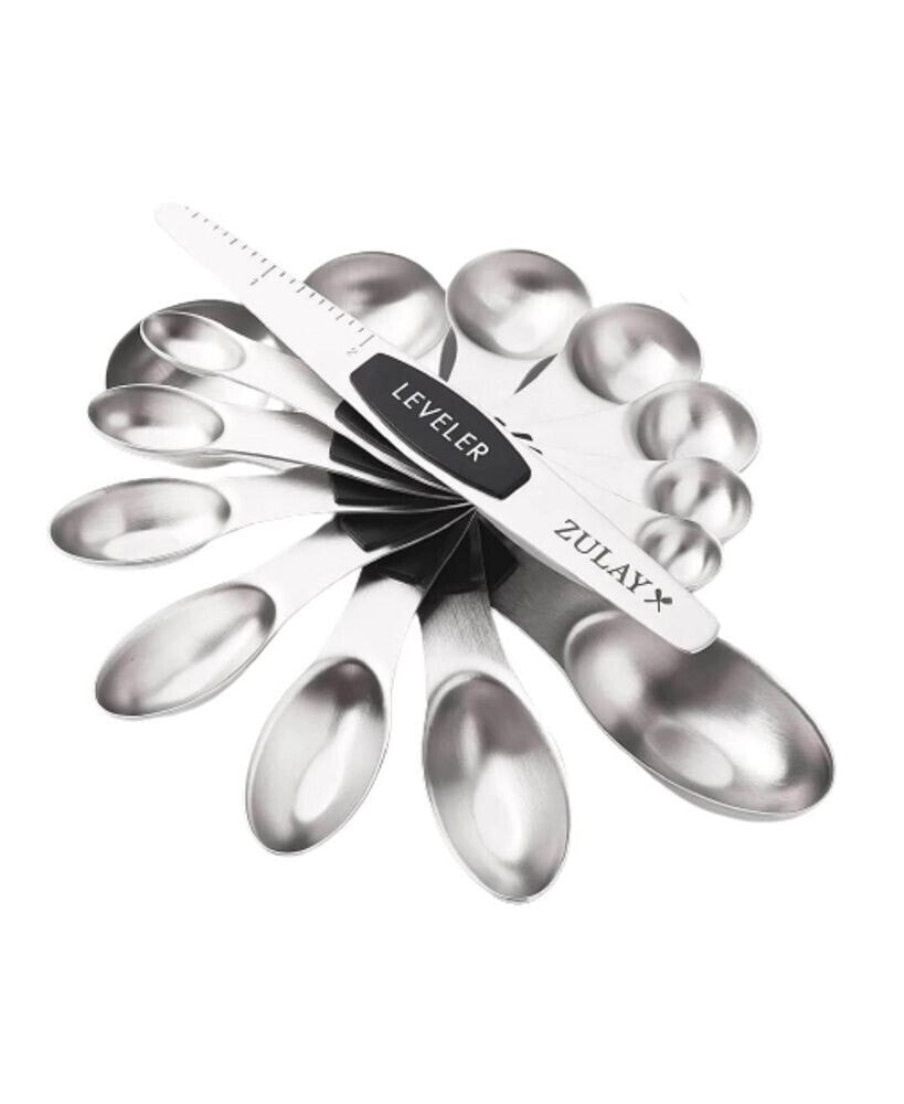 Zulay Kitchen magnetic Measuring Spoons 8 Pc.