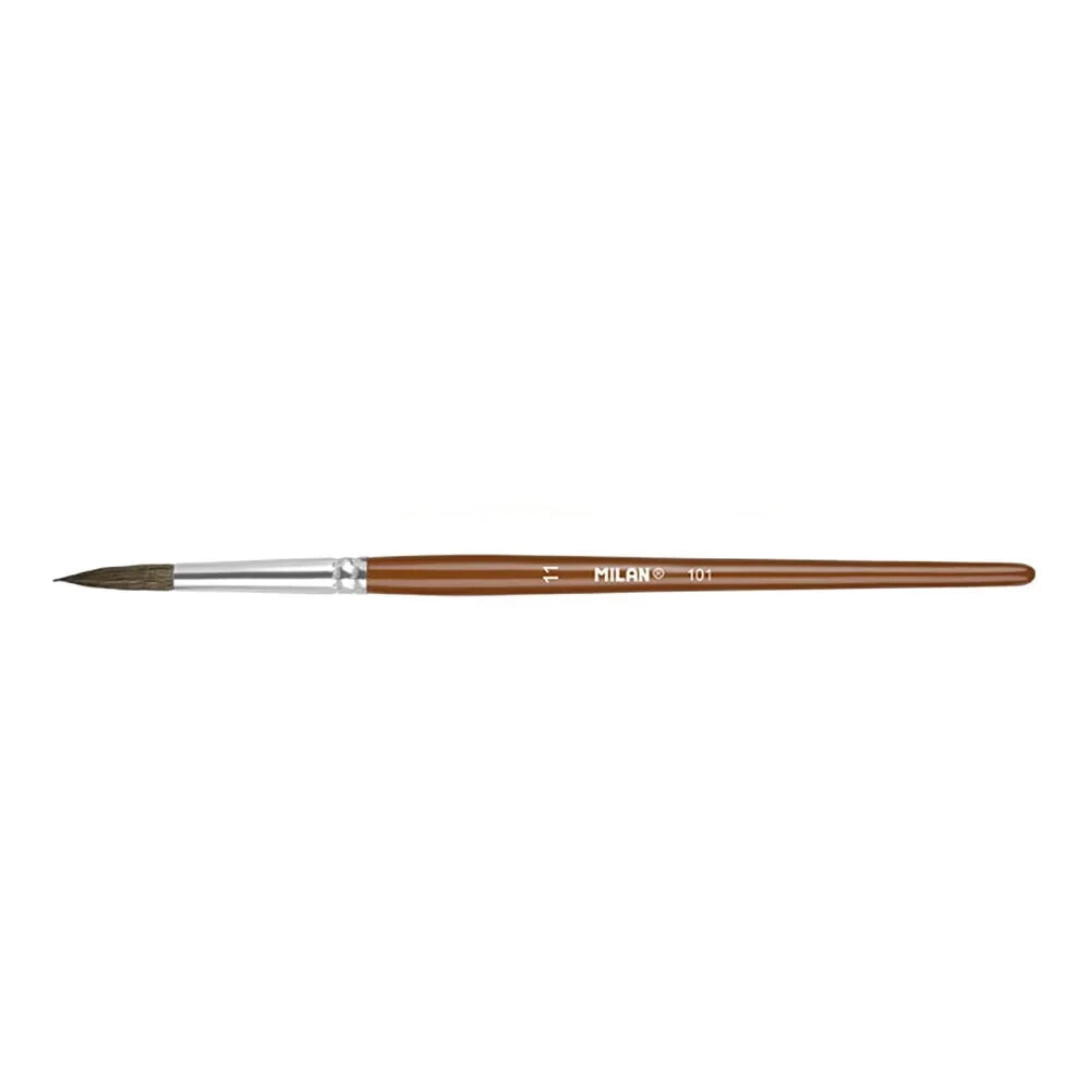 MILAN Polybag 6 Round School Paintbrushes Series 101 Nº 11