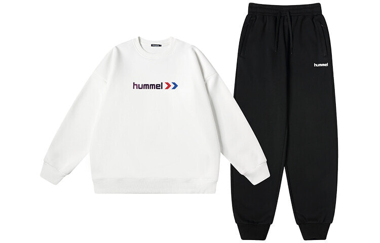 hummel 字母印花加绒卫衣运动套装 冬季 情侣款 / Hummel R214PU509
