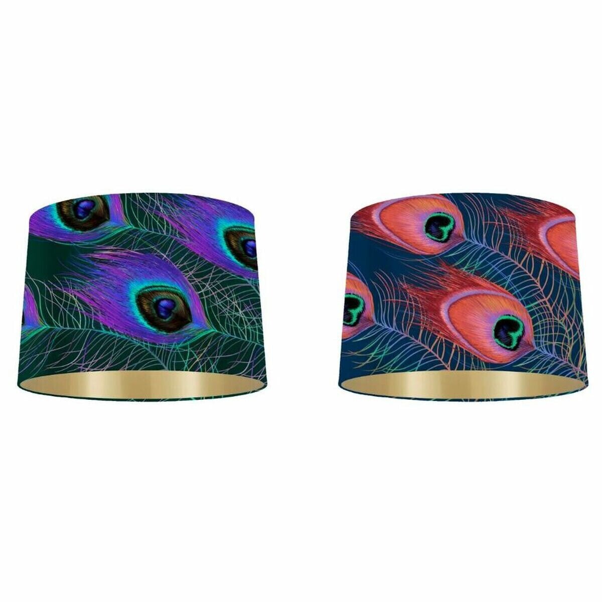 Lamp Shade DKD Home Decor Lilac Green 40 x 40 x 24 cm (2 Units)