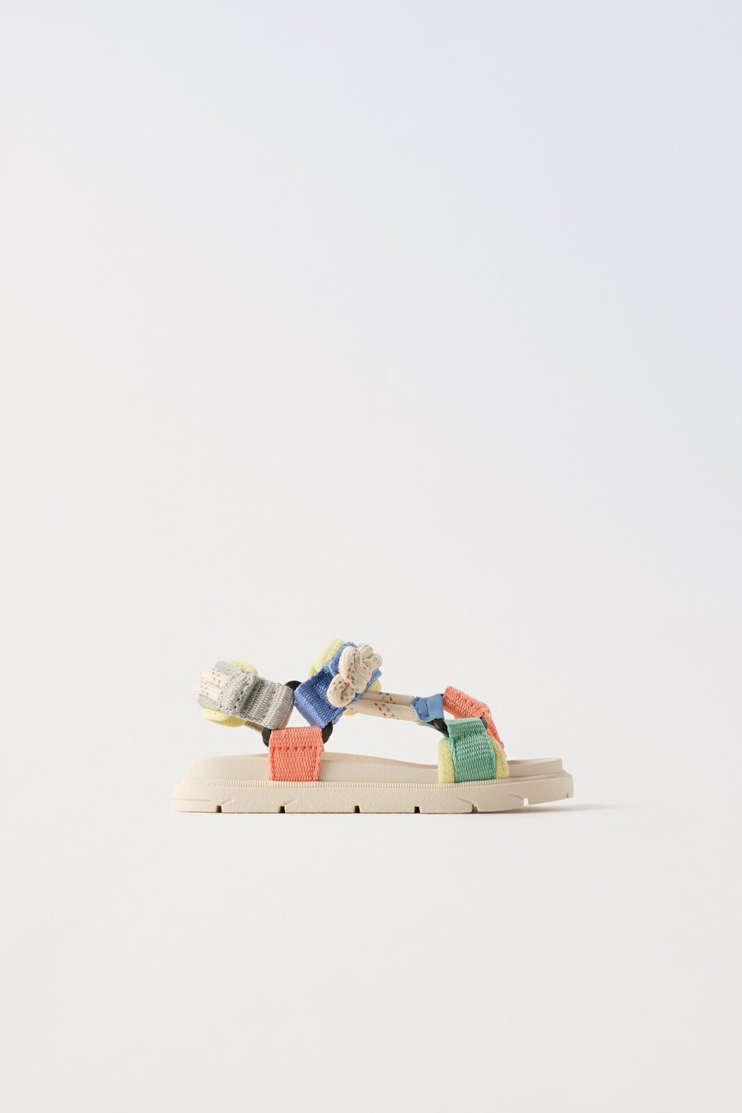 Multicoloured rope sandals