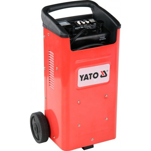Зарядное устройство Yato 27А 300А 20-600Ач для зарядки свинцово-кислотных аккумуляторов 12 и 24 В с функцией пуска.