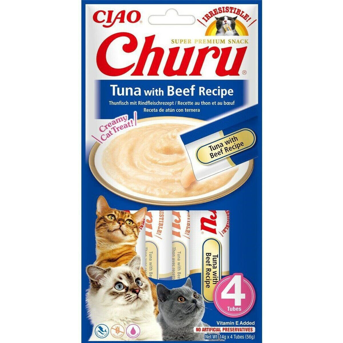 Snack for Cats Inaba Churu 4 x 14 g Тунец Телятина