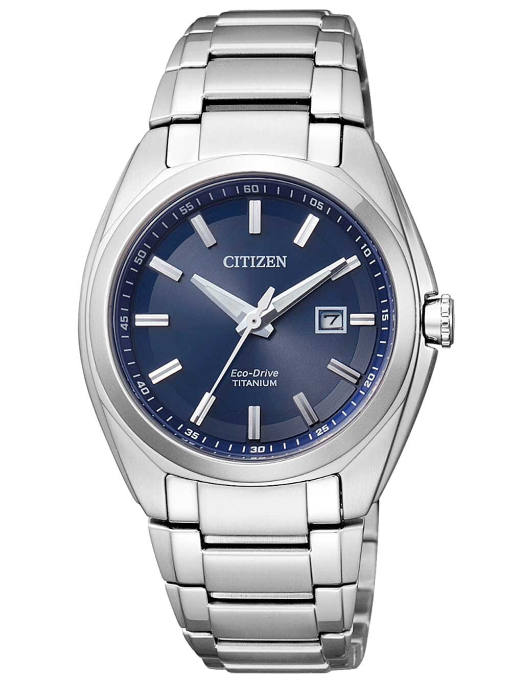 Мужские наручные часы с серебряным браслетом Citizen EW2210-53L Eco-Drive Super-Titanium Ladies 34mm 10 ATM