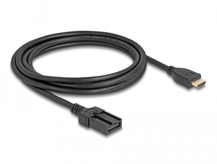Delock 87906 - 3 m - HDMI Type A (Standard) - HDMI Type E - 10.2 Gbit/s - Black