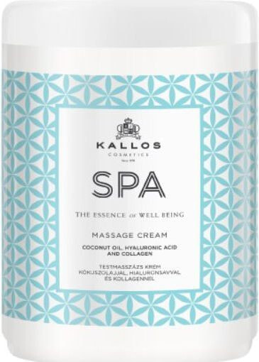 Kallos SPA Massage Cream Увлажняющий массажный крем для тела, повышающий упругость кожи 1000 мл