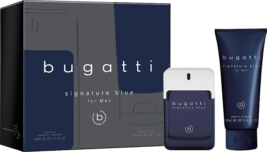 Duftset (Eau de Toilette 100 ml + Duschgel 200 ml) - Bugatti Signature Blue