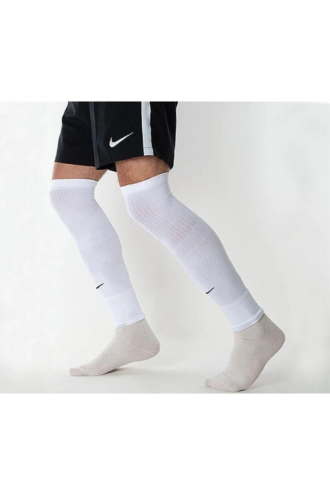 Erkek Beyaz U Nk Squad Leg Sleeve Futbol Konç Sk0033-100