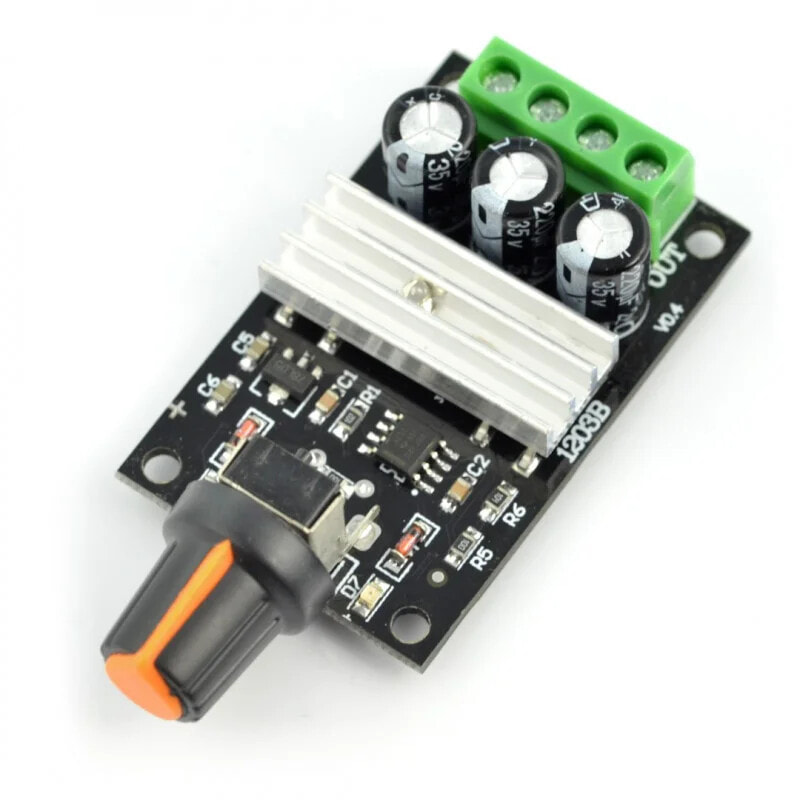 Simple DC 28V/3A motor driver - module with knob