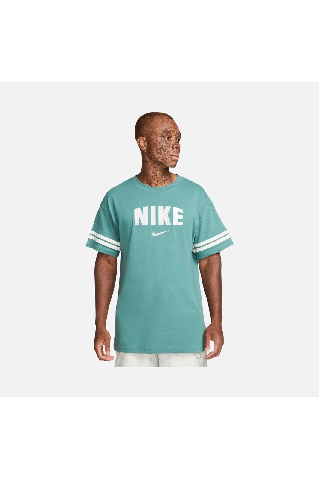 Sportswear Retro Short-Sleeve Yeşil Erkek T-shirt