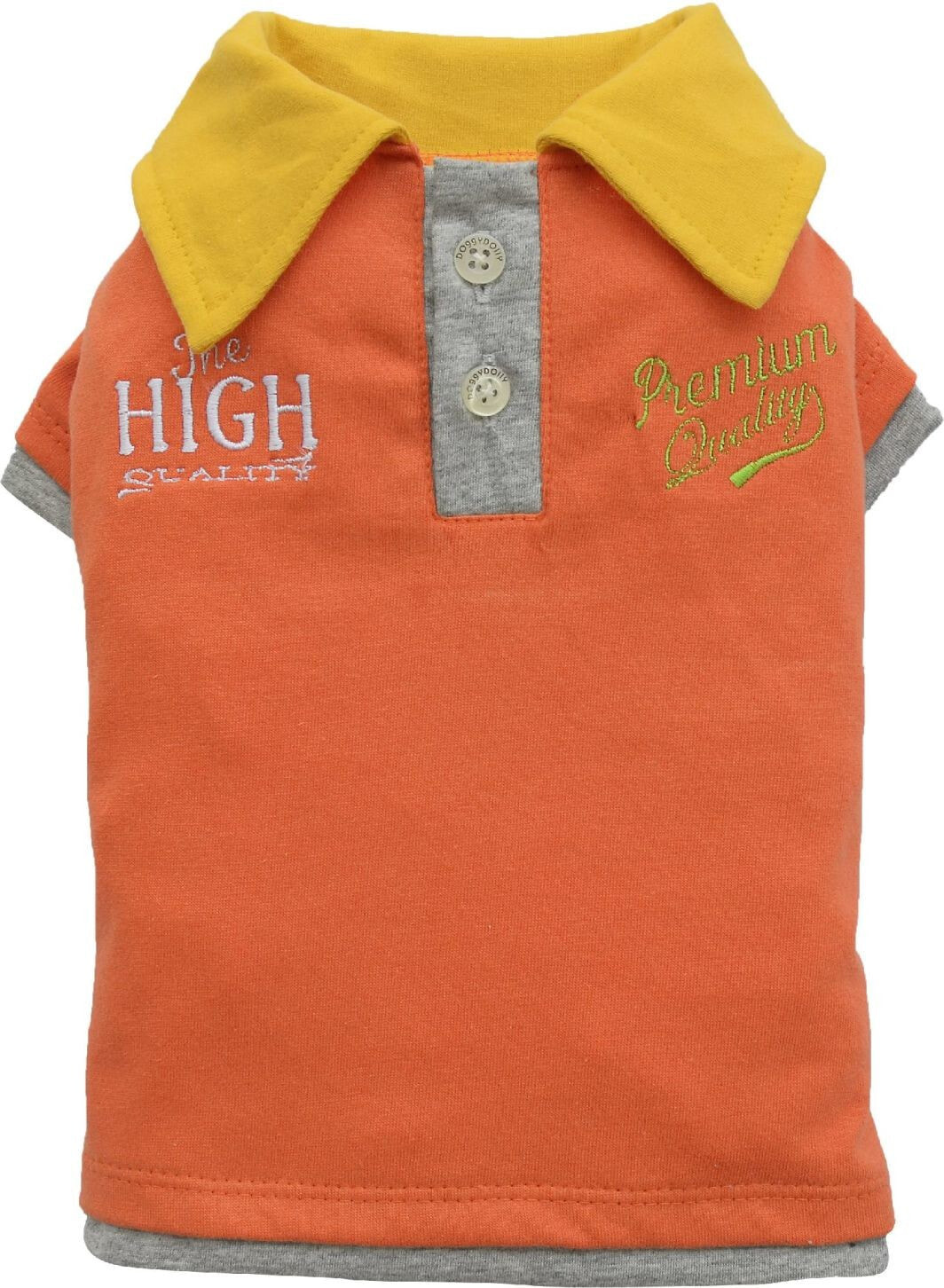 DoggyDolly Polo shirt, orange, M 28-30cm / 41-43cm