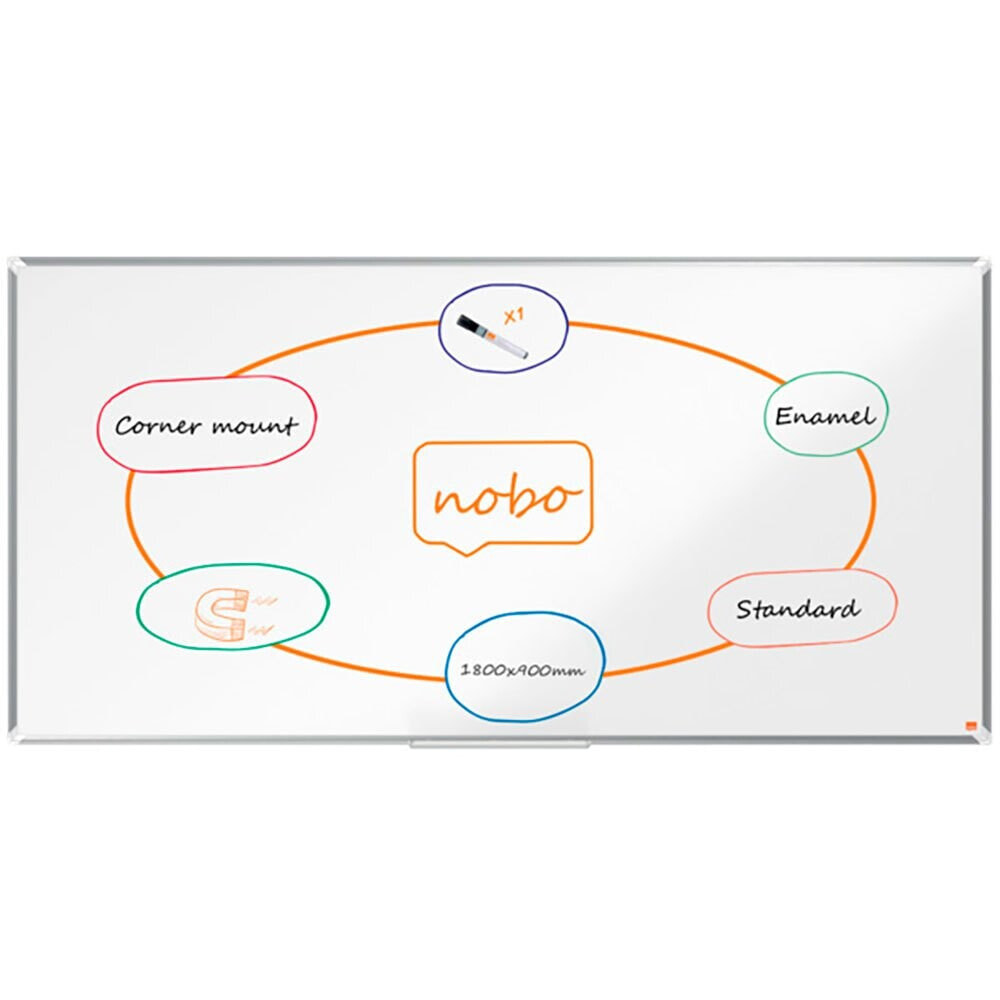 NOBO Premium Plus Vitrified Steel 1800X900 mm Board