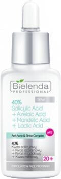 Bielenda Professional 40% Salicylic Acid + Azelaic Acid + Mandelic Acid + Lactic Acid (W) peeling kwasowy do twarzy 30g