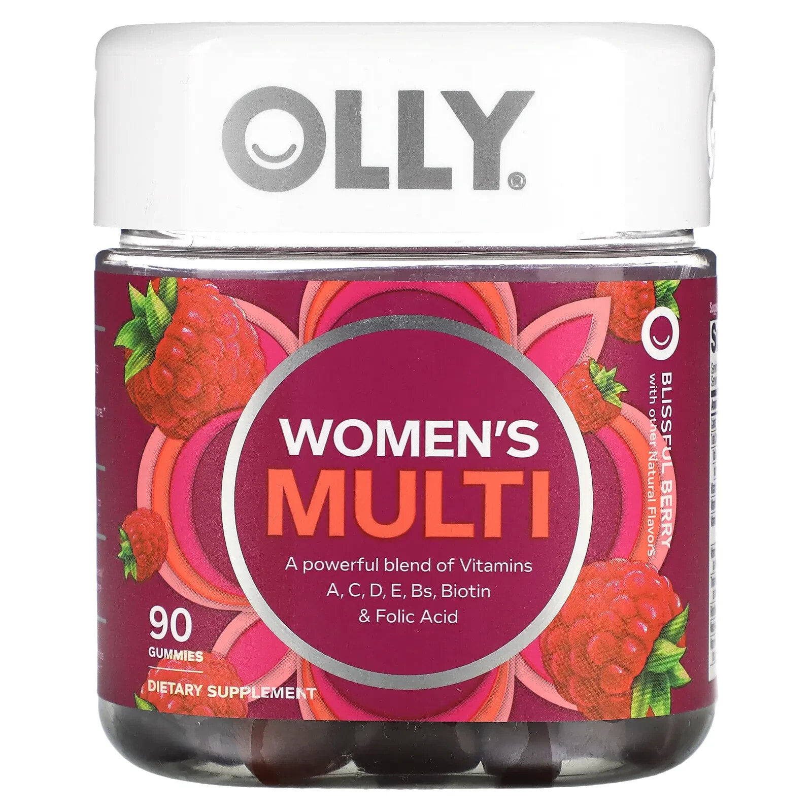 OLLY, Мультивитамины для женщин, блаженные ягоды, 130 жевательных таблеток