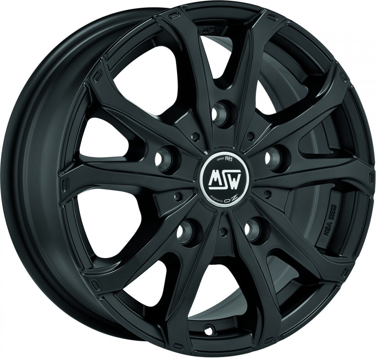 Колесный диск литой MSW MSW 48 Van matt black 6.5x16 ET62 - LK6/130 ML84.1