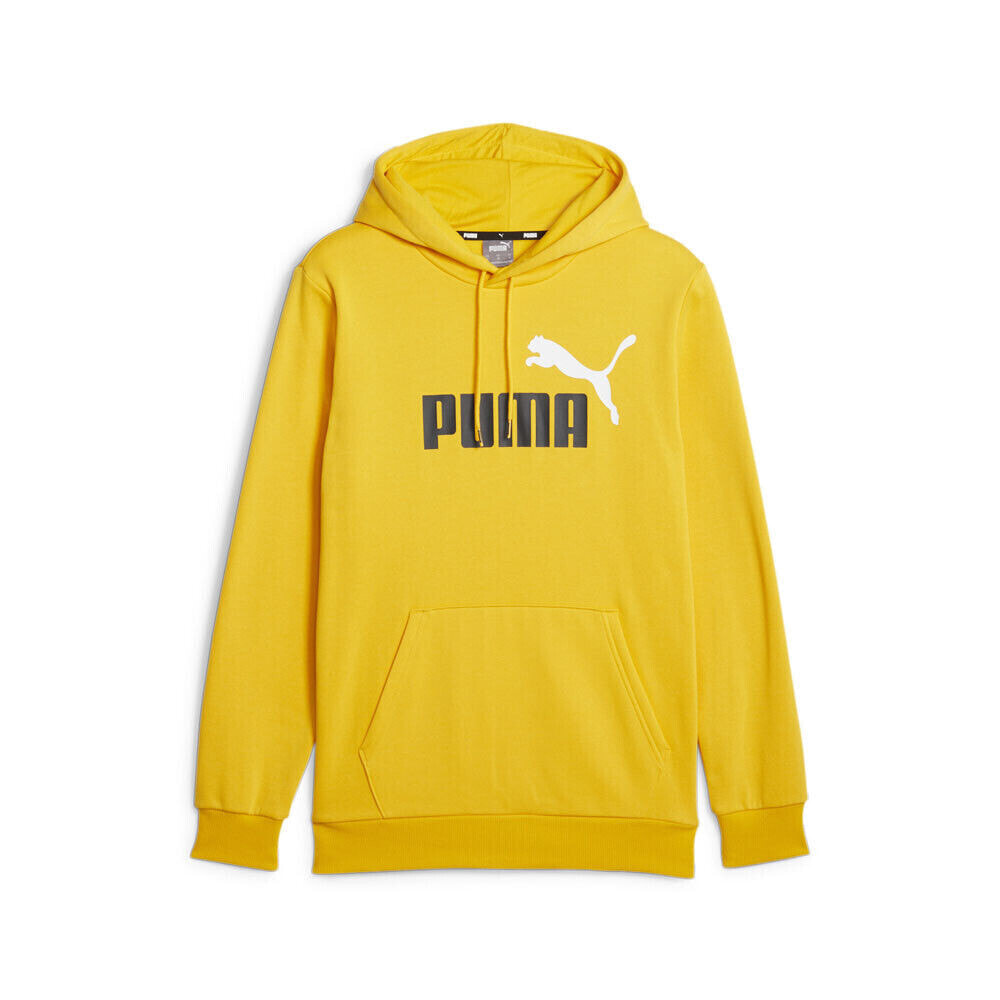 Puma Essentials Logo Pullover Hoodie Mens Green Casual Outerwear 84684955
