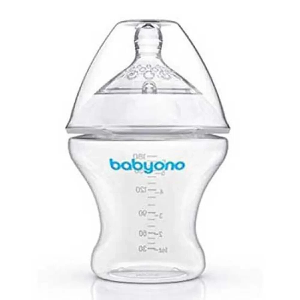 BABYONO Anti-Colic Baby Bottle 180Ml Imitation Natural Breast Nursing