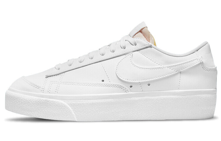 Nike Blazer Low Platform 防滑轻便 低帮 板鞋 女款 纯白 / Кроссовки Nike Blazer Low Platform DJ0292-100