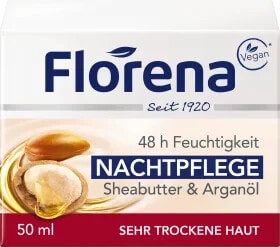 Nachtcreme Sheabutter & Arganöl, 50 ml