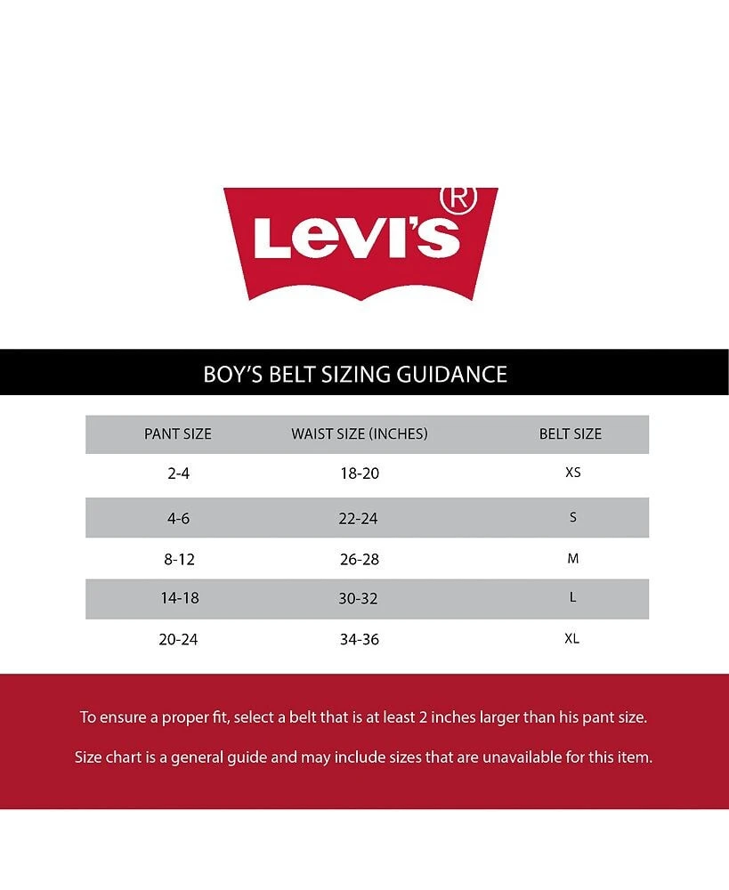 Levi's big Boys Two-In-One Reversible Stretch Jean Belt