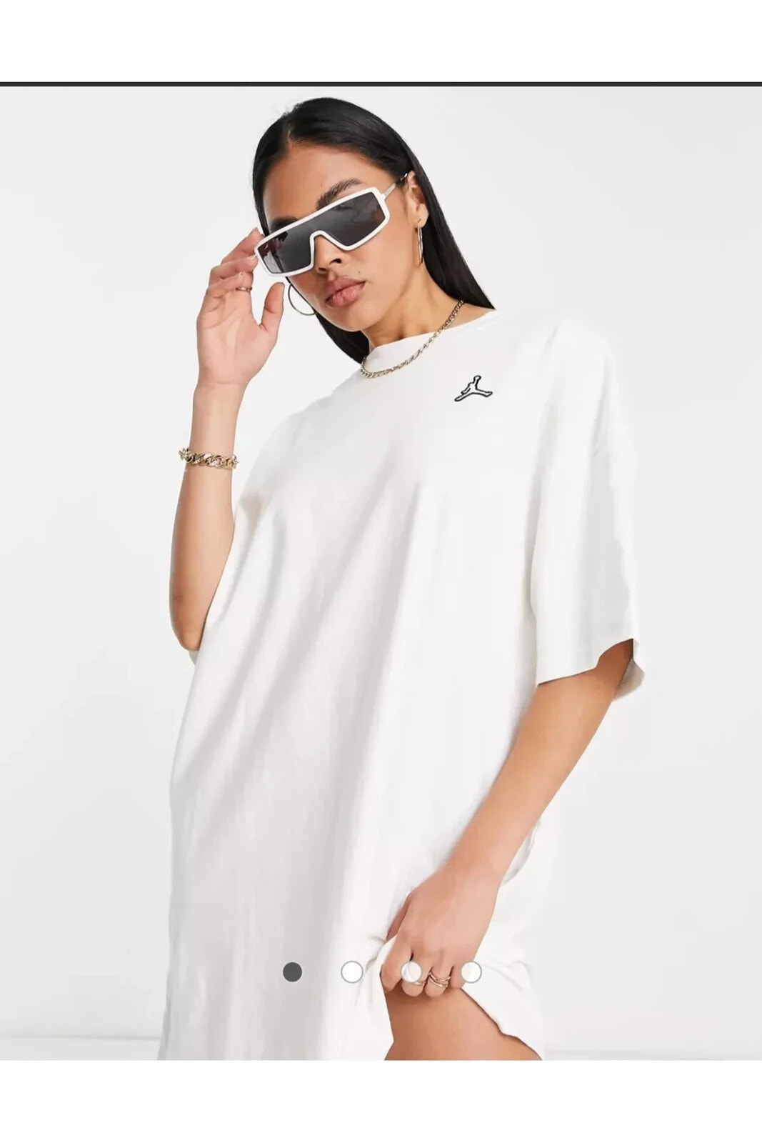 Jordan Essential Oversize Beyaz Kadın Elbise DO5051-100