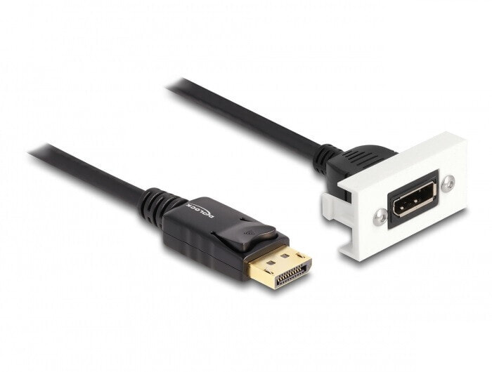 Delock Easy 45 - 1 m - DisplayPort - DisplayPort - Female - Male - 7680 x 4320 pixels