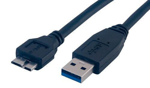 MCL 1.8m USB3.0 - 1.8 m - Micro-USB B - USB A - USB 3.2 Gen 1 (3.1 Gen 1) - Male/Male - Black