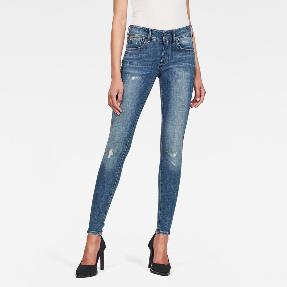 G-STAR Lynn Mid Waist Super Skinny Jeans